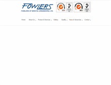 Tablet Screenshot of fowlers-eng.com